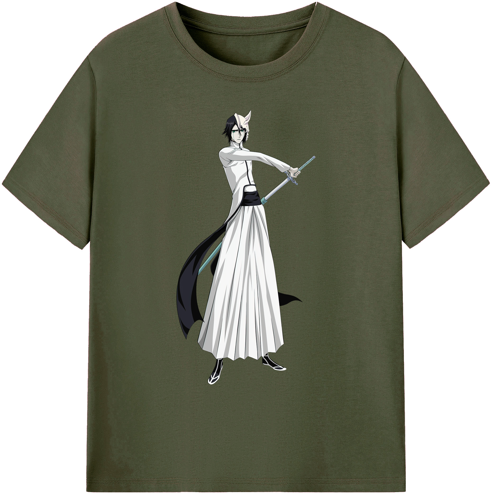 （画像用） ブリーチ ウルキオラ·シファー BLEACH Ulquiorra cifer 綿100％ メンズ半袖Tシャツ｜肌触りやわらか＆通気性